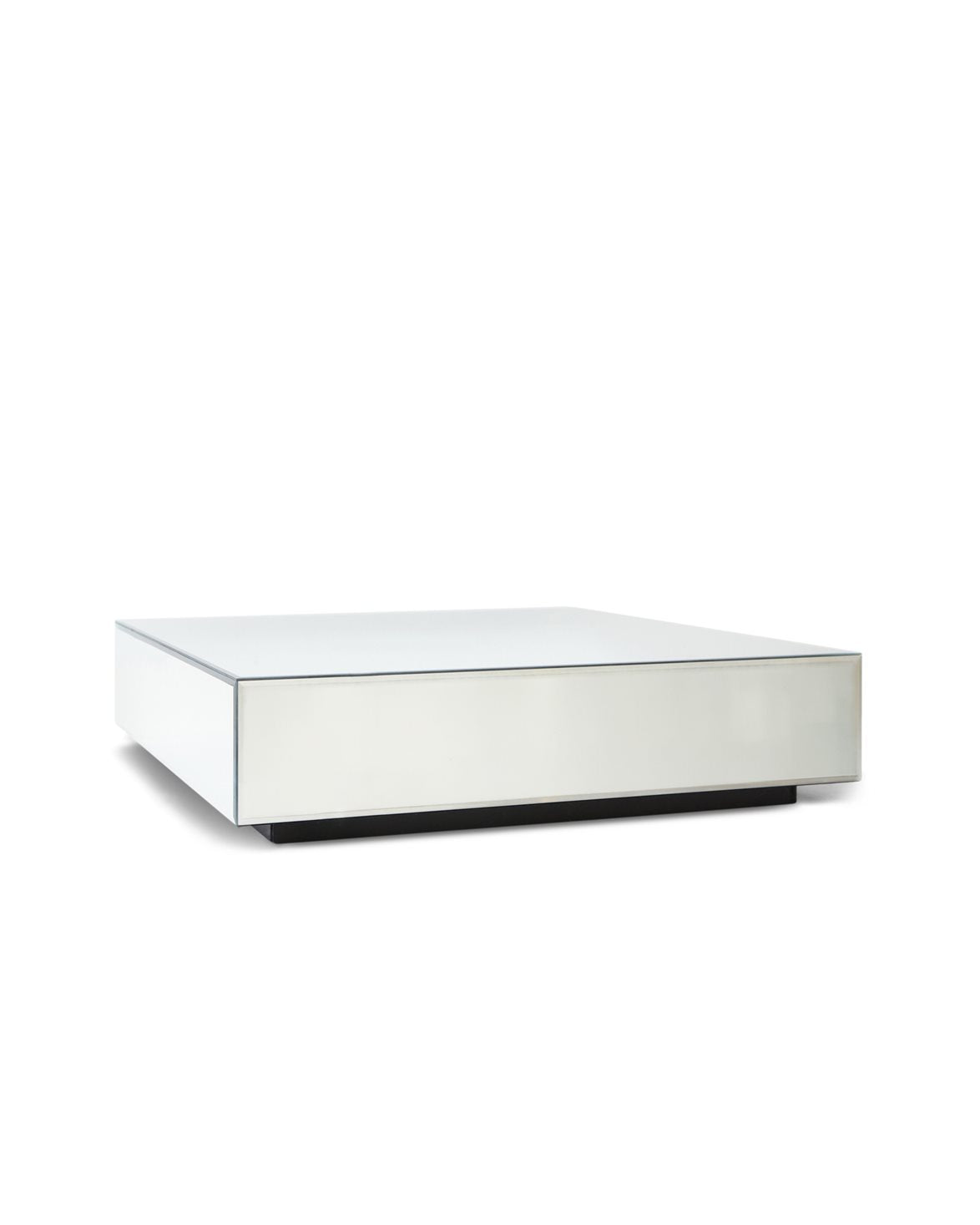 Mirror Block Coffee Table Clear