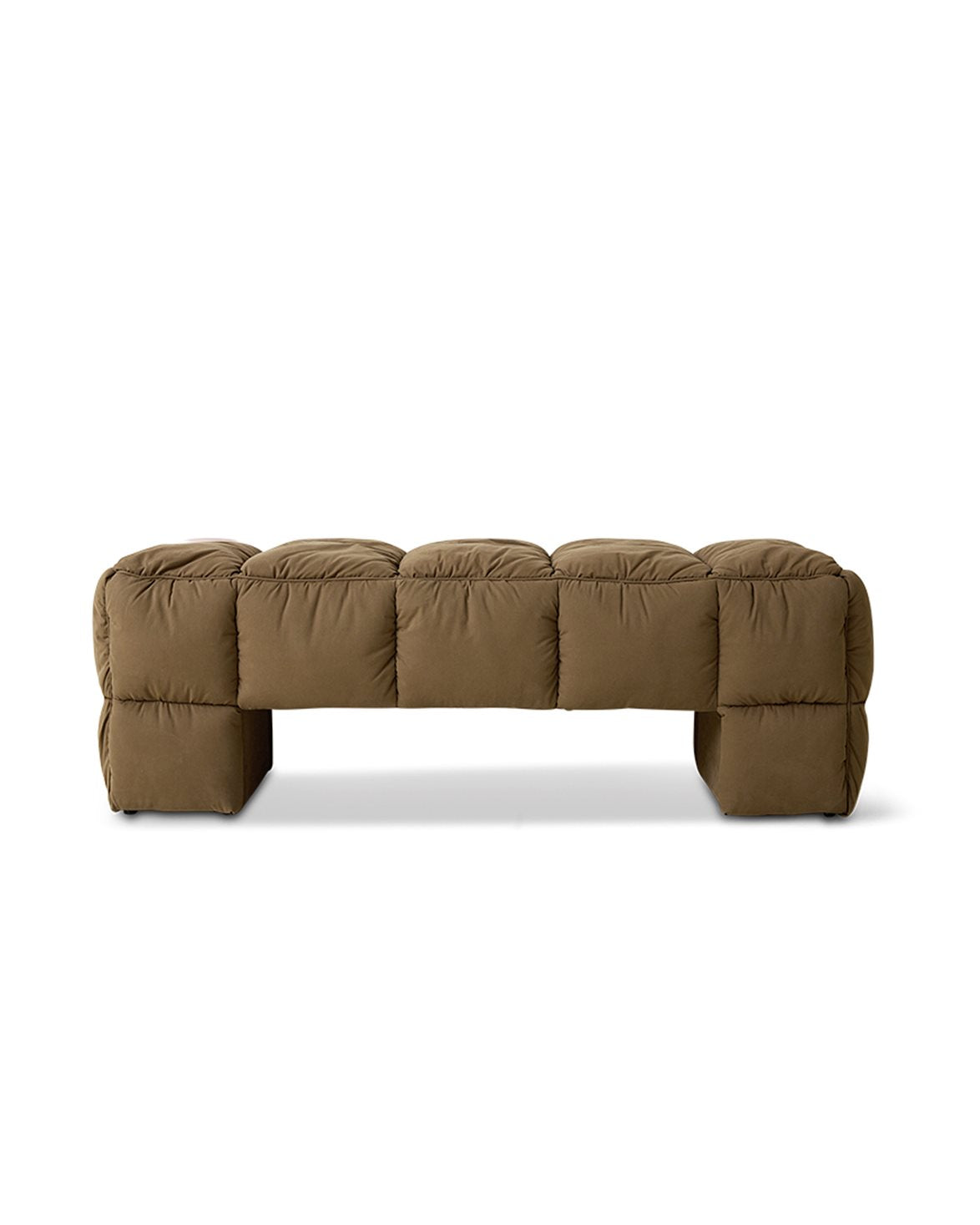 Puffy Lobby Bench Olive
