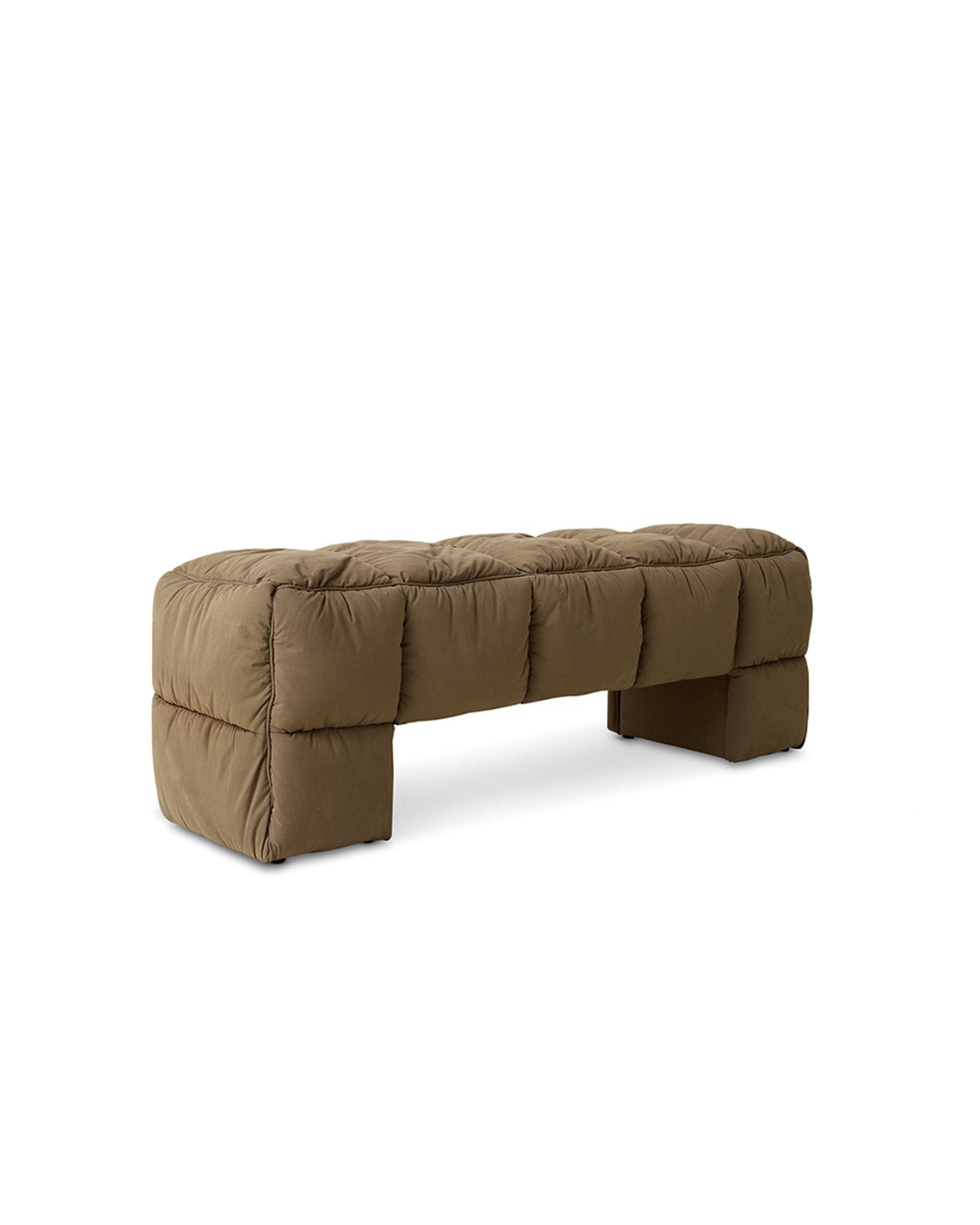 Puffy Lobby Bench Olive