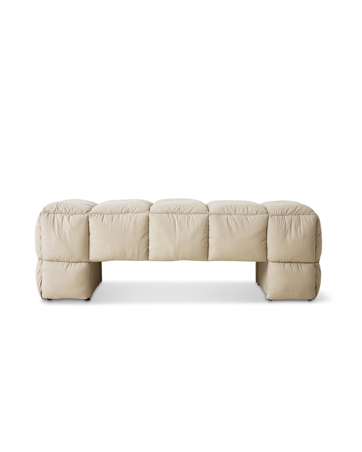 Puffy Lobby Bench Pebble
