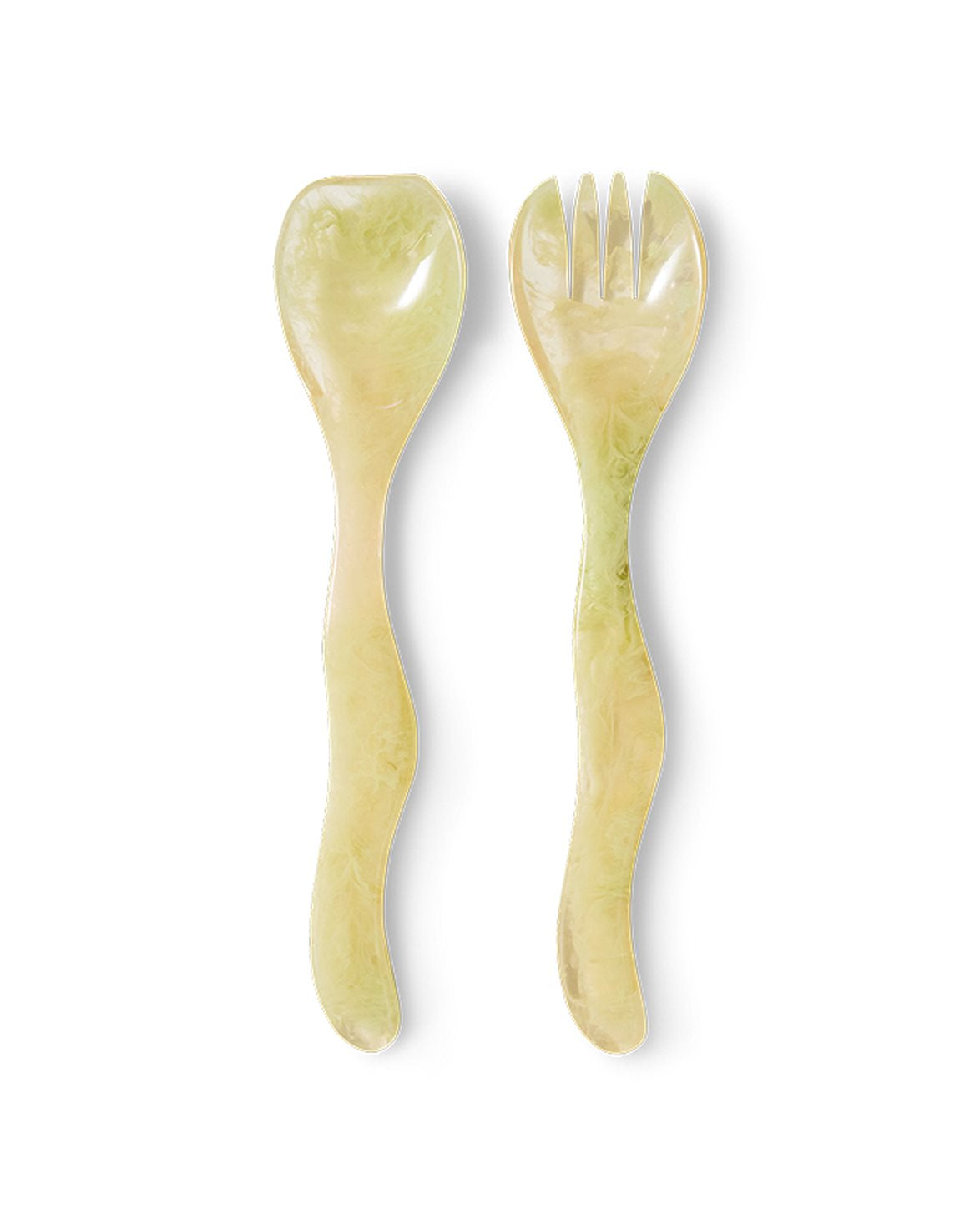 Salad Cutlery Set Of 2 Mist Green