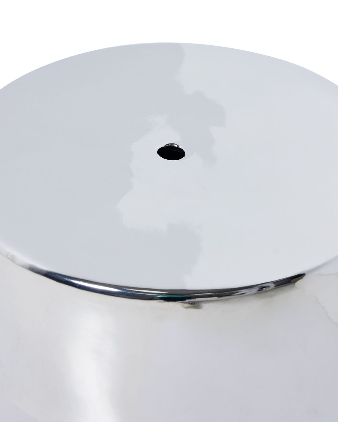 Stoneware Side Table Chrome