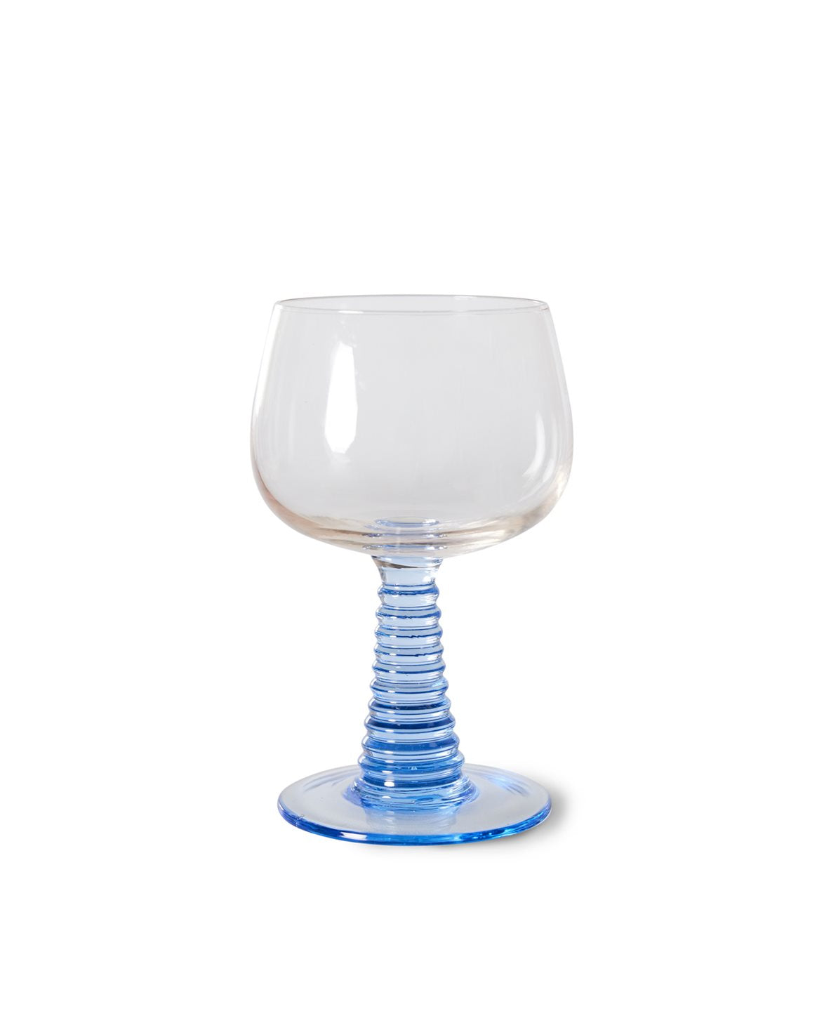 Swirl Wine Glass Blue