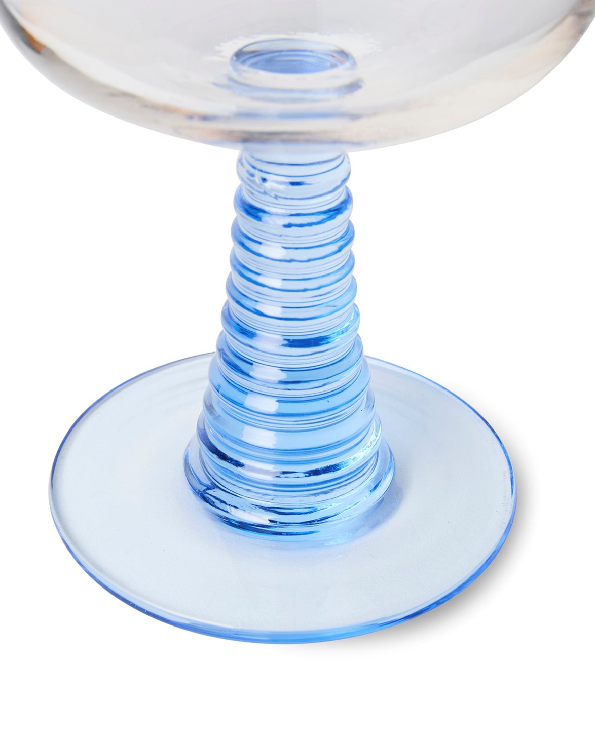 Swirl Wine Glass Blue