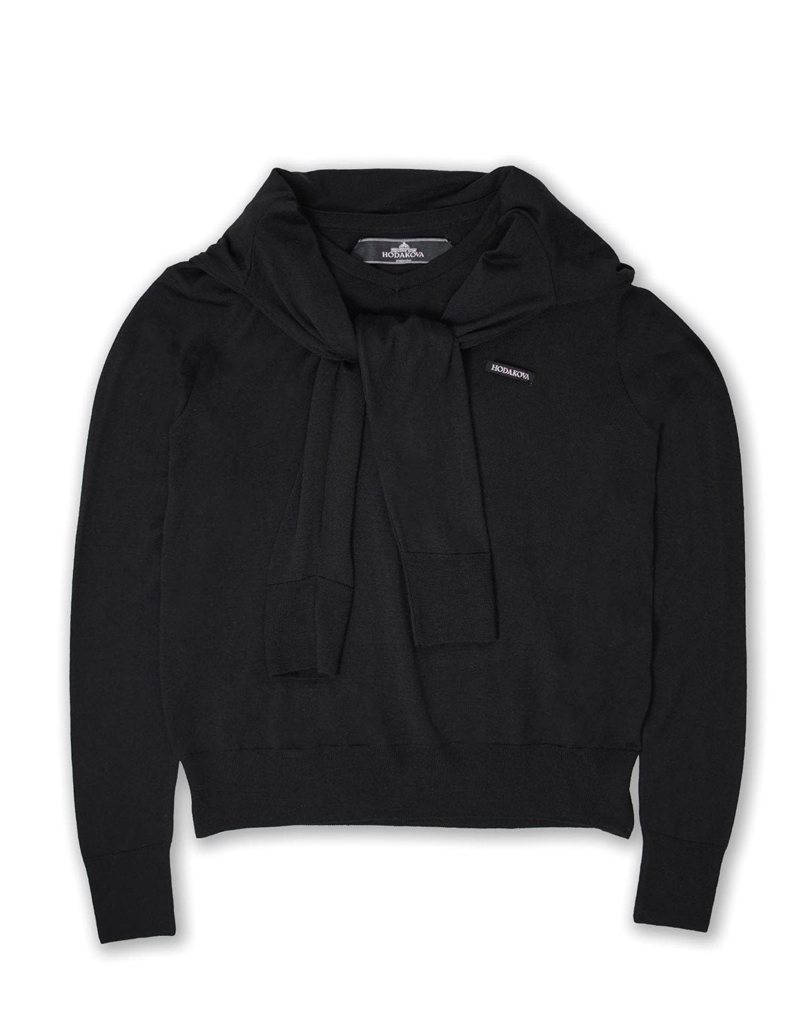 Double Sleeve Sweater Black