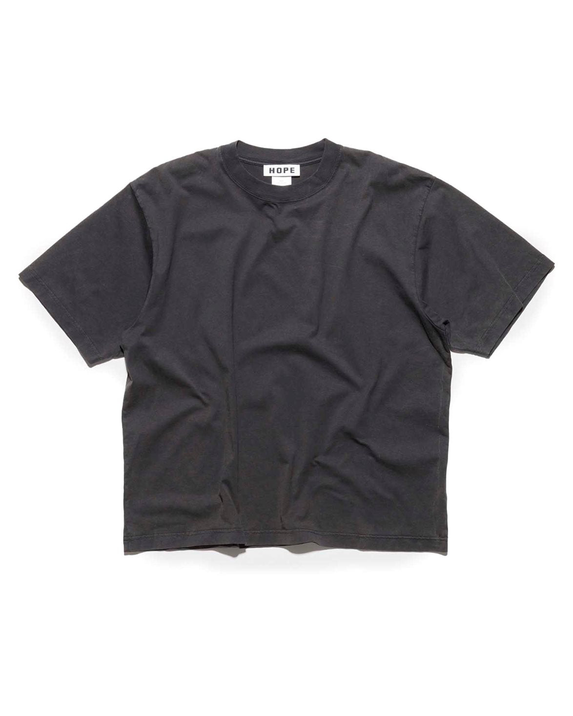 Boxy Tee Washed Black Jersey