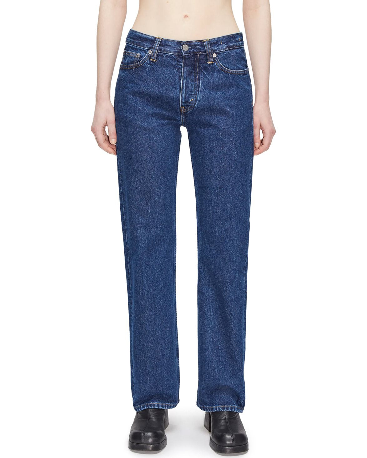Rush Relaxed Bootcut Jeans Dark Indigo Wash