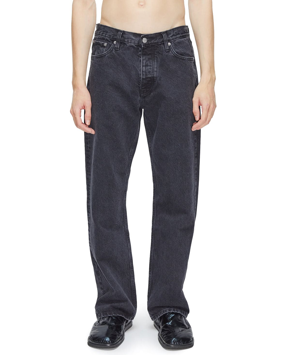 Rush Relaxed Bootcut Jeans Washed Black