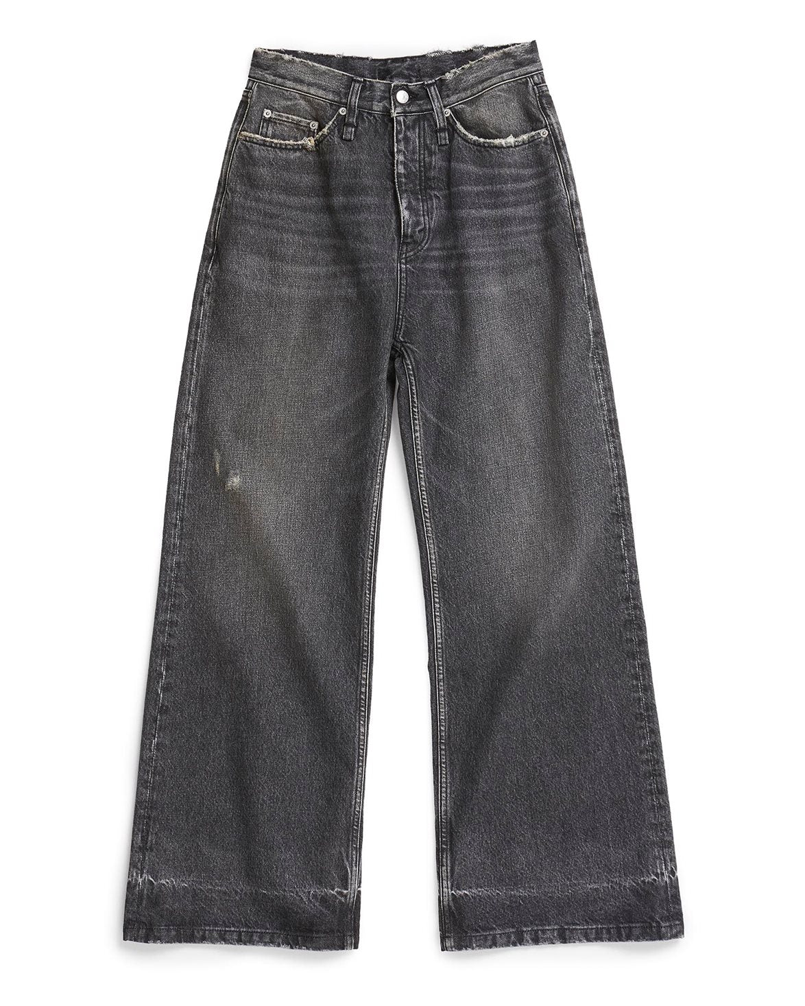 Skid Wide Leg Jeans Heavy Black Vintage