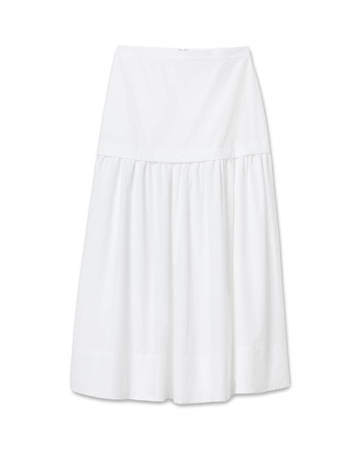 Cotton Maxi Skirt White