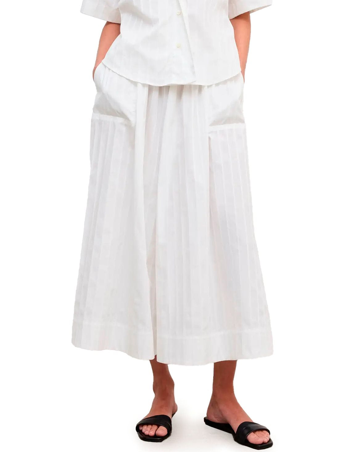Cotton Skirt White
