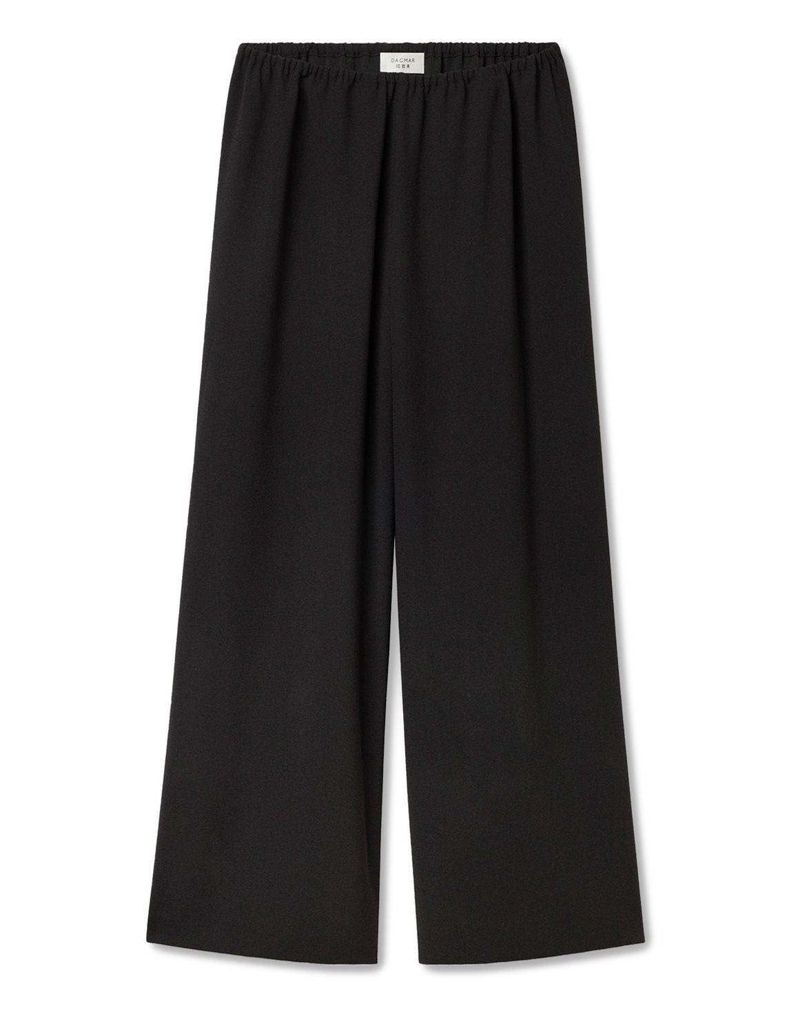 Fluid Crepe Trousers Black