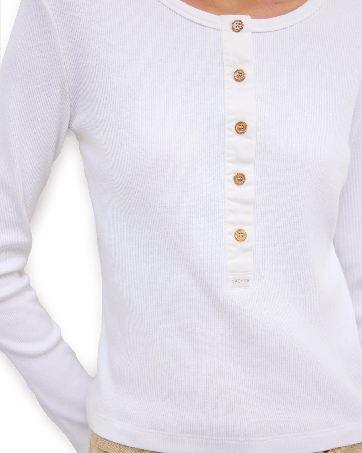 Henley Top White