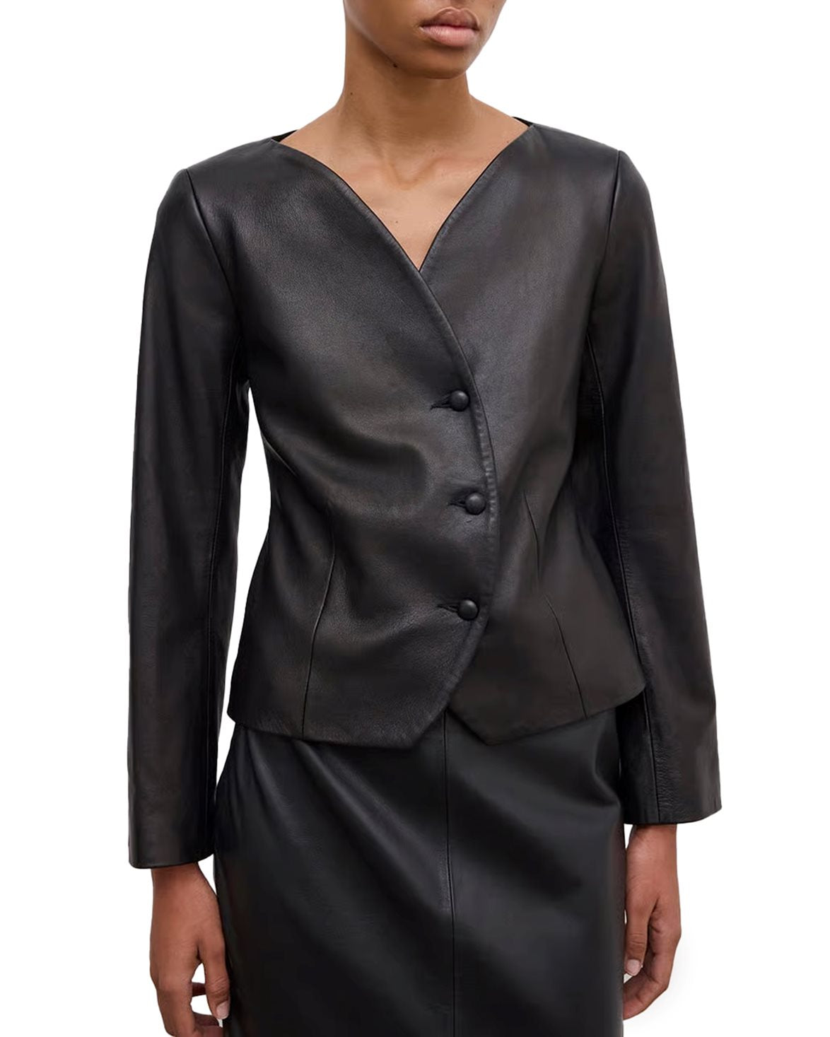 Leather Dinner Jacket Black