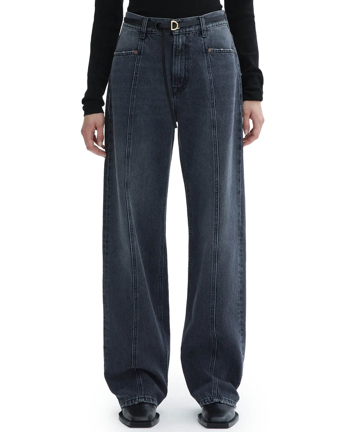 Loose Fit Denim Dark Grey