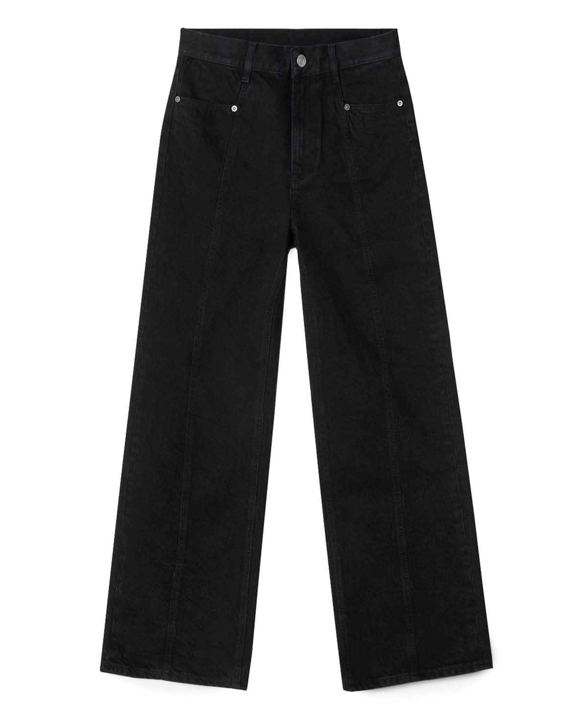 Loose Fit Denim Washed Black