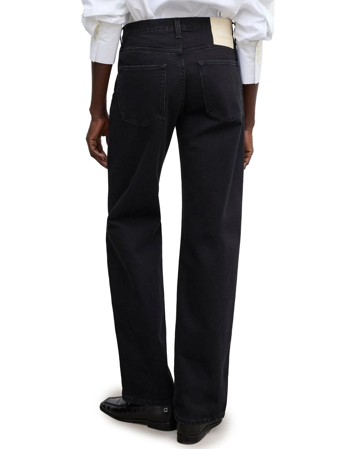 Loose Fit Denim Washed Black