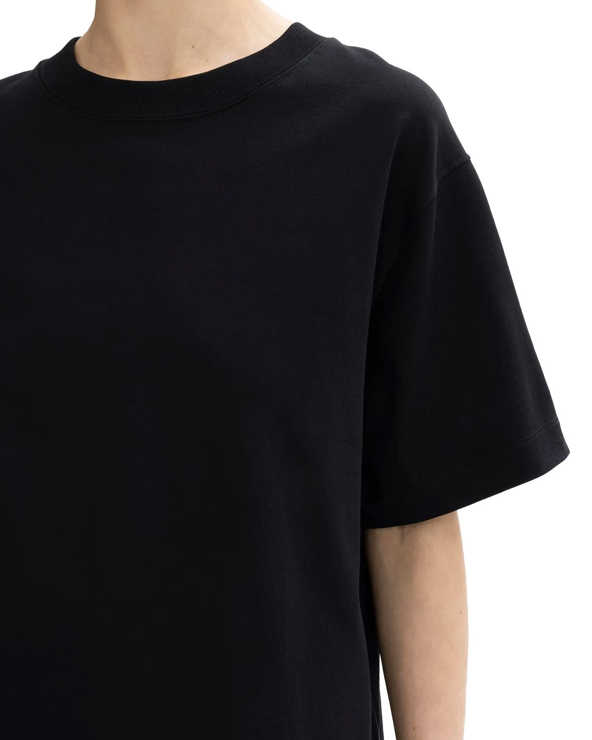 Oversized Cotton Tee Black