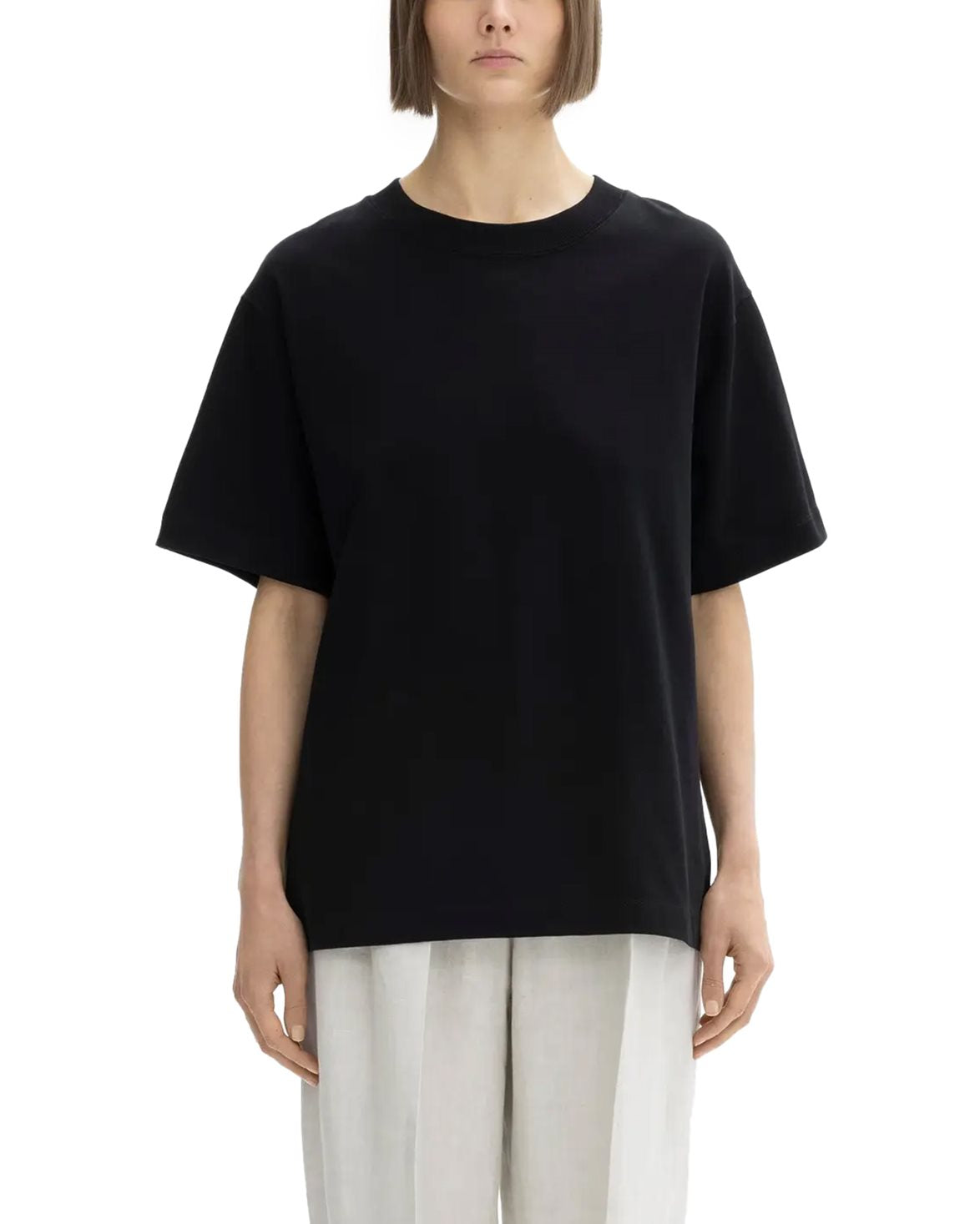 Oversized Cotton Tee Black