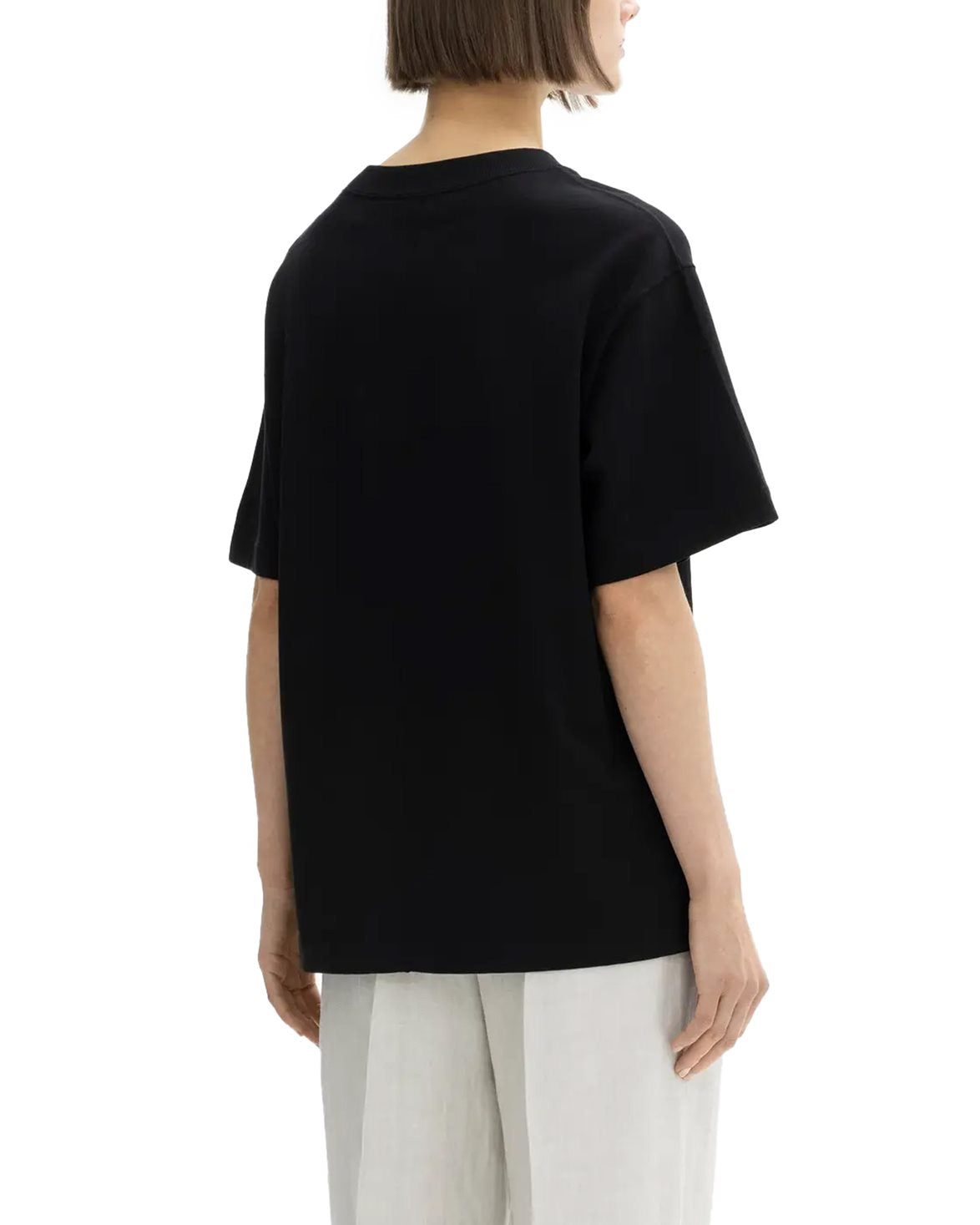 Oversized Cotton Tee Black
