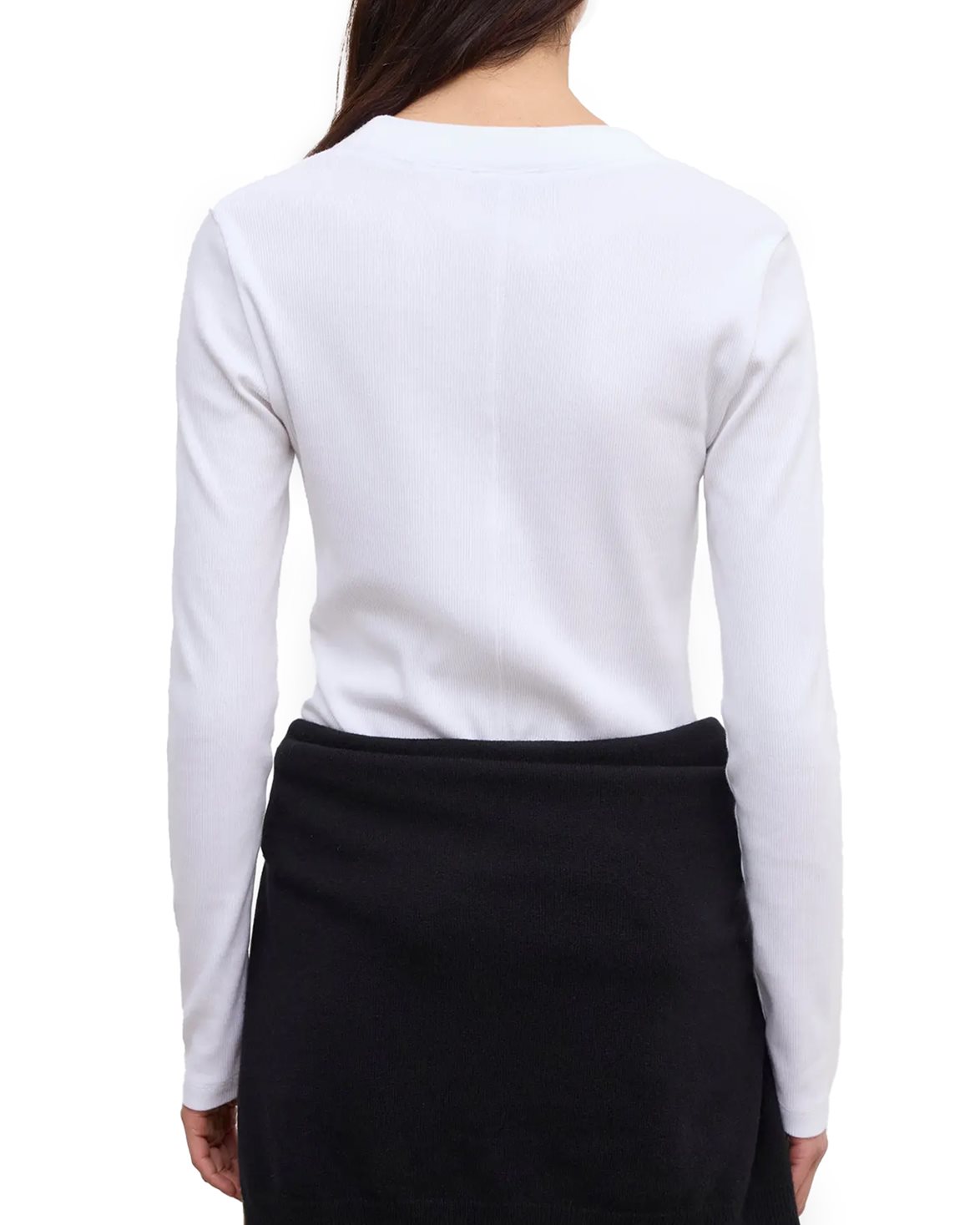 Scoop Jersey Top White