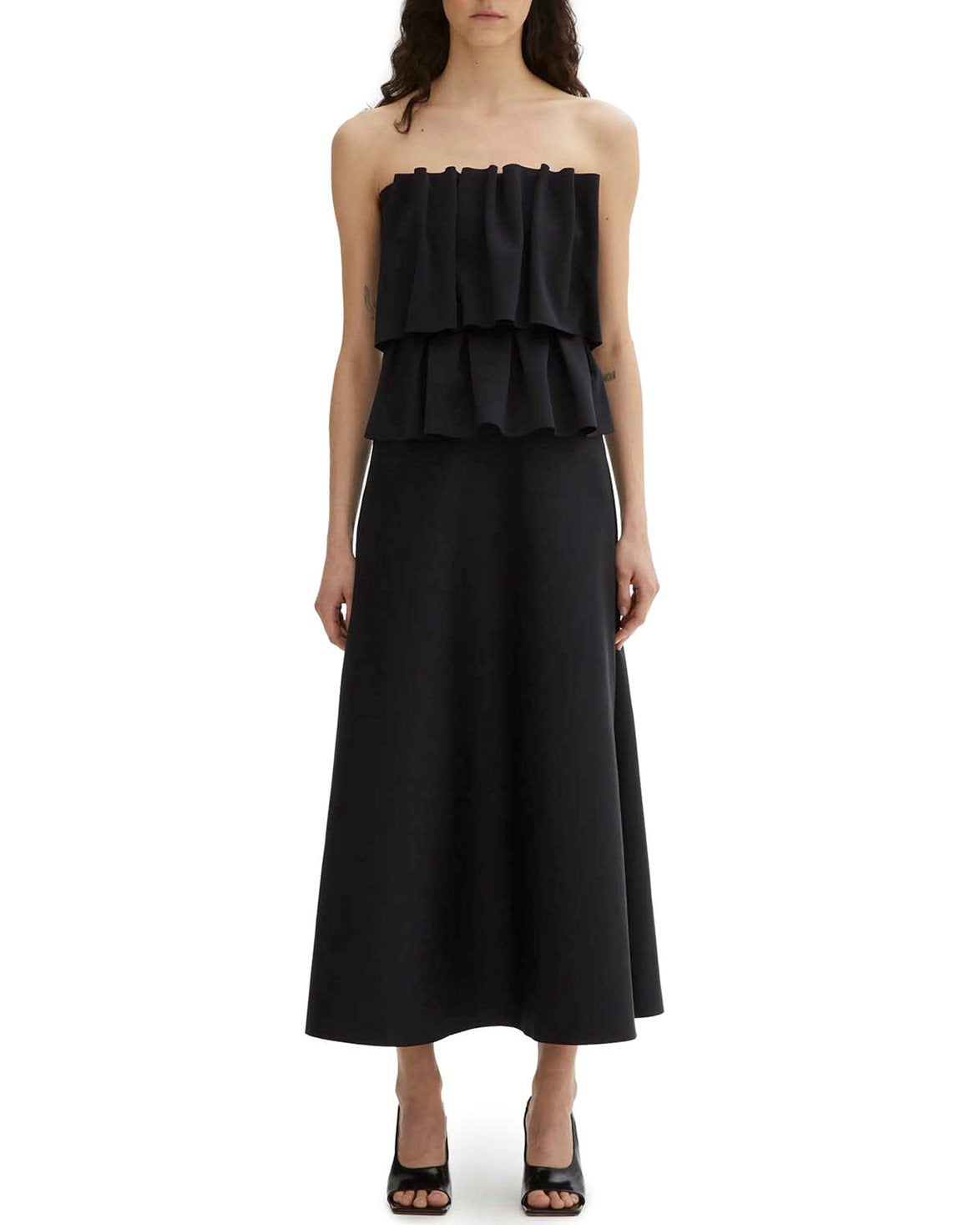 Sculpted Tube Dress Black