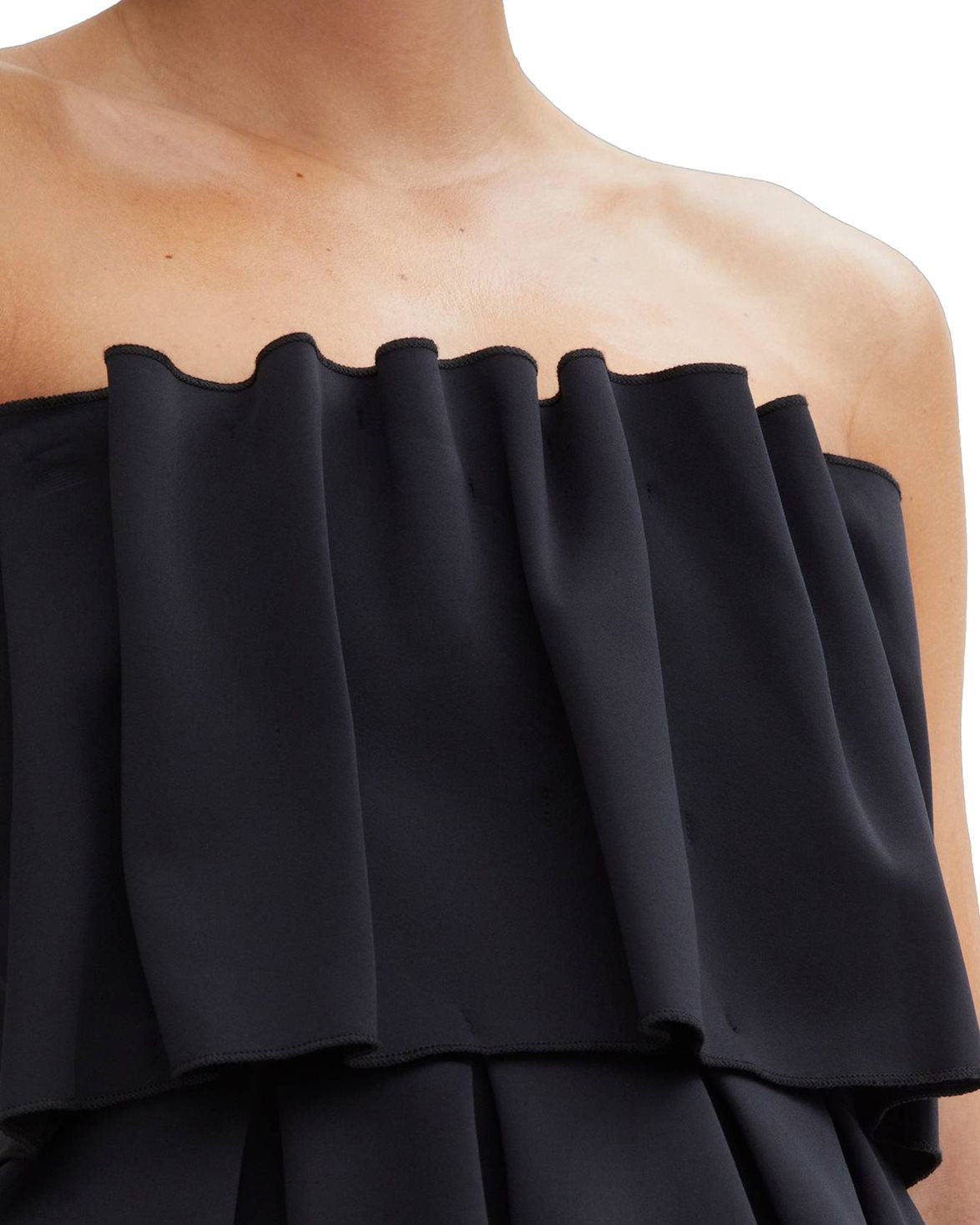 Sculpted Tube Top Black