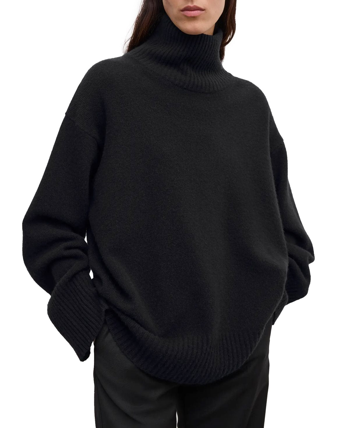 Soft Wool Turtleneck Black