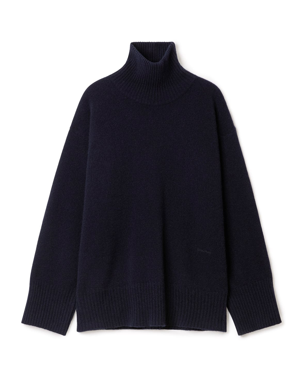 Soft Wool Turtleneck Navy Blue