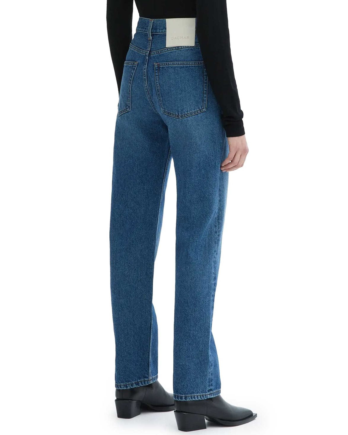 Straight Leg Denim Dark Blue