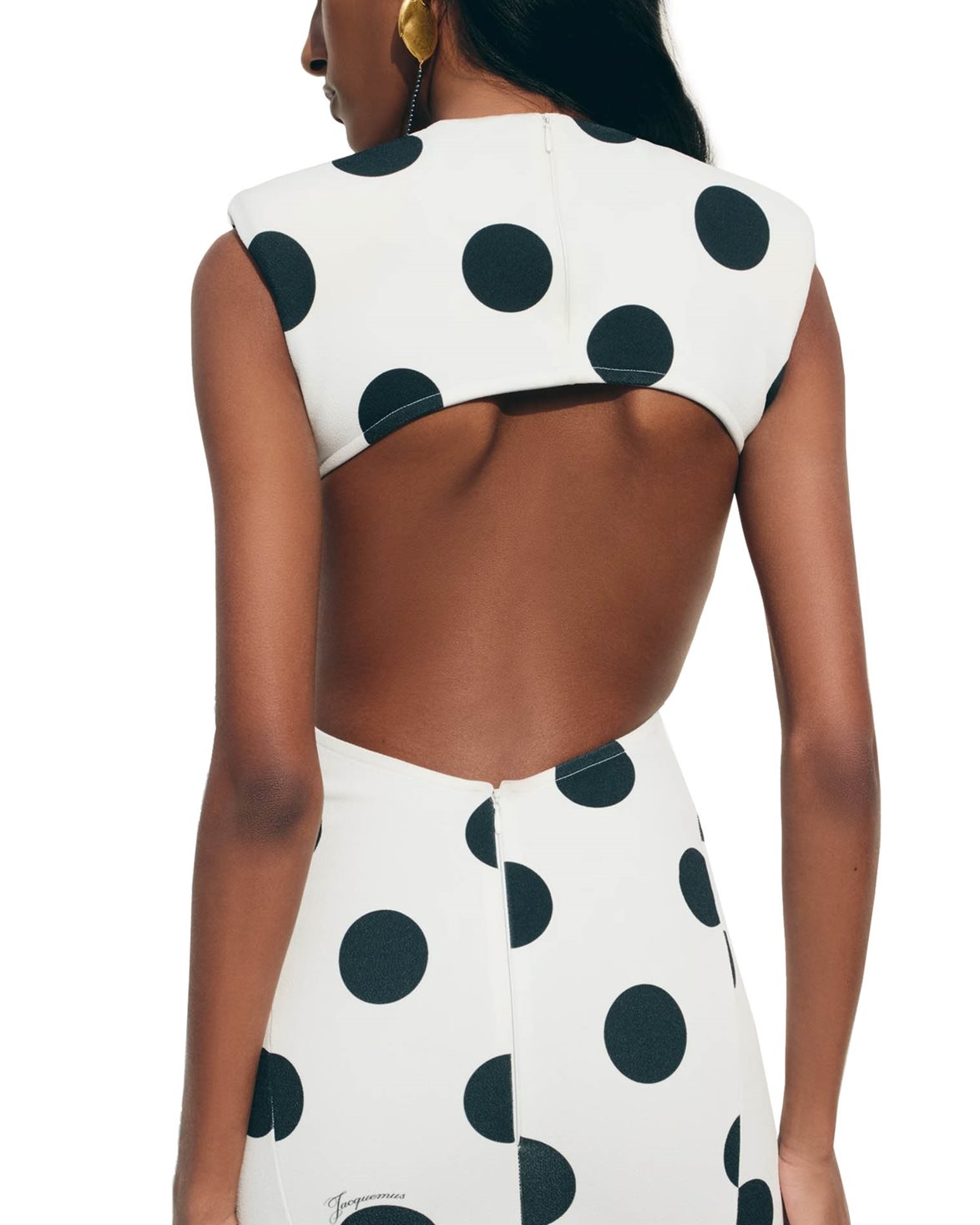 La Robe Palmier Pois Dress Print Dots Logo White/Black