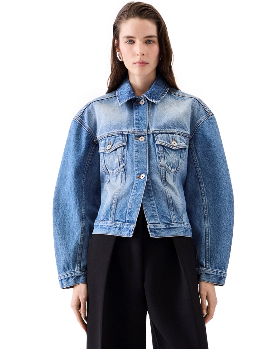 La Veste De-Nimes Denim Jacket Blue/Tabac