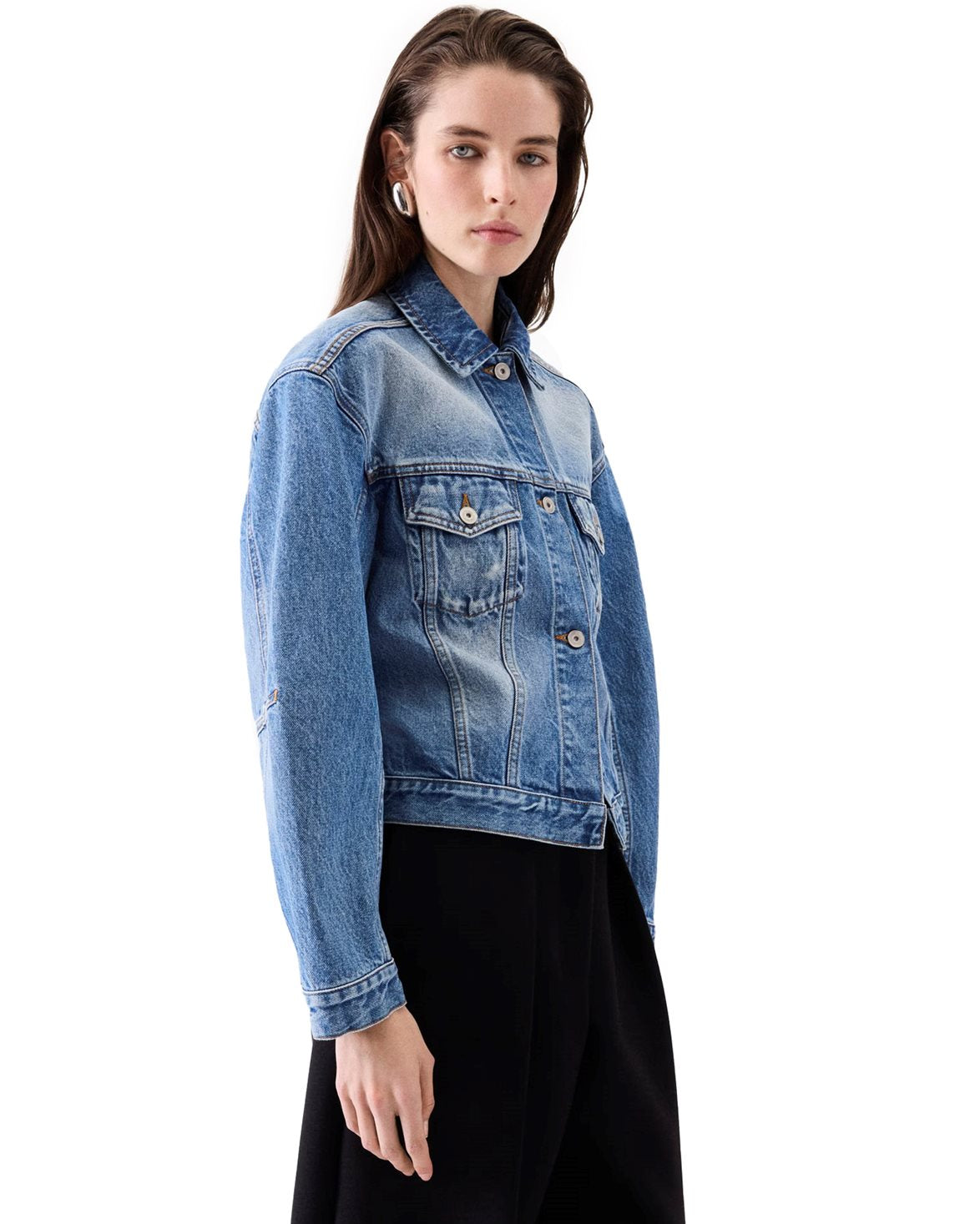 La Veste De-Nimes Denim Jacket Blue/Tabac