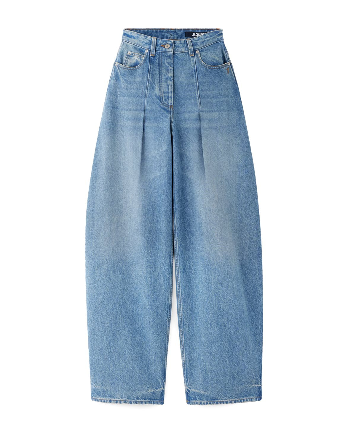Le De-Nîmes Ovalo Denim Trousers Blue/Tabac