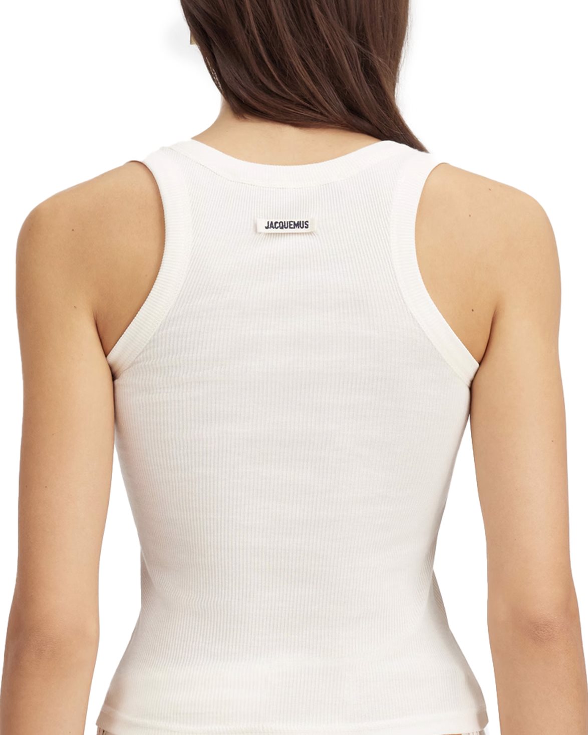 Le Debardeur Gros Grain Tank Top White