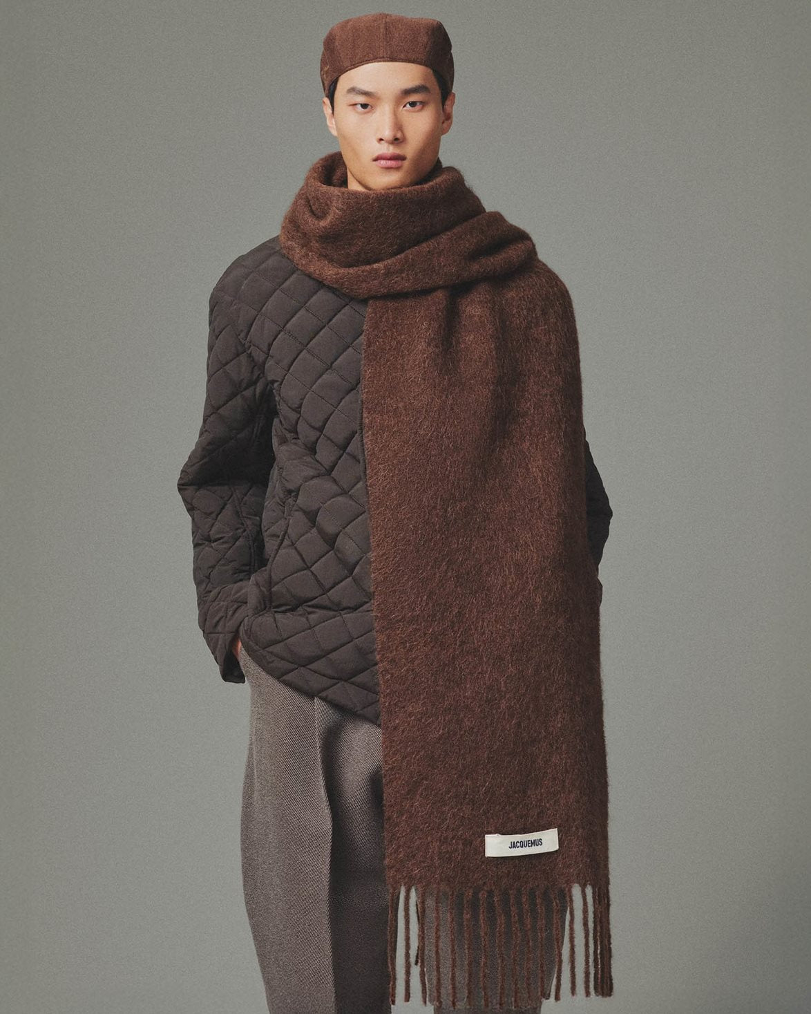 L'echarpe Carro Scarf Brown