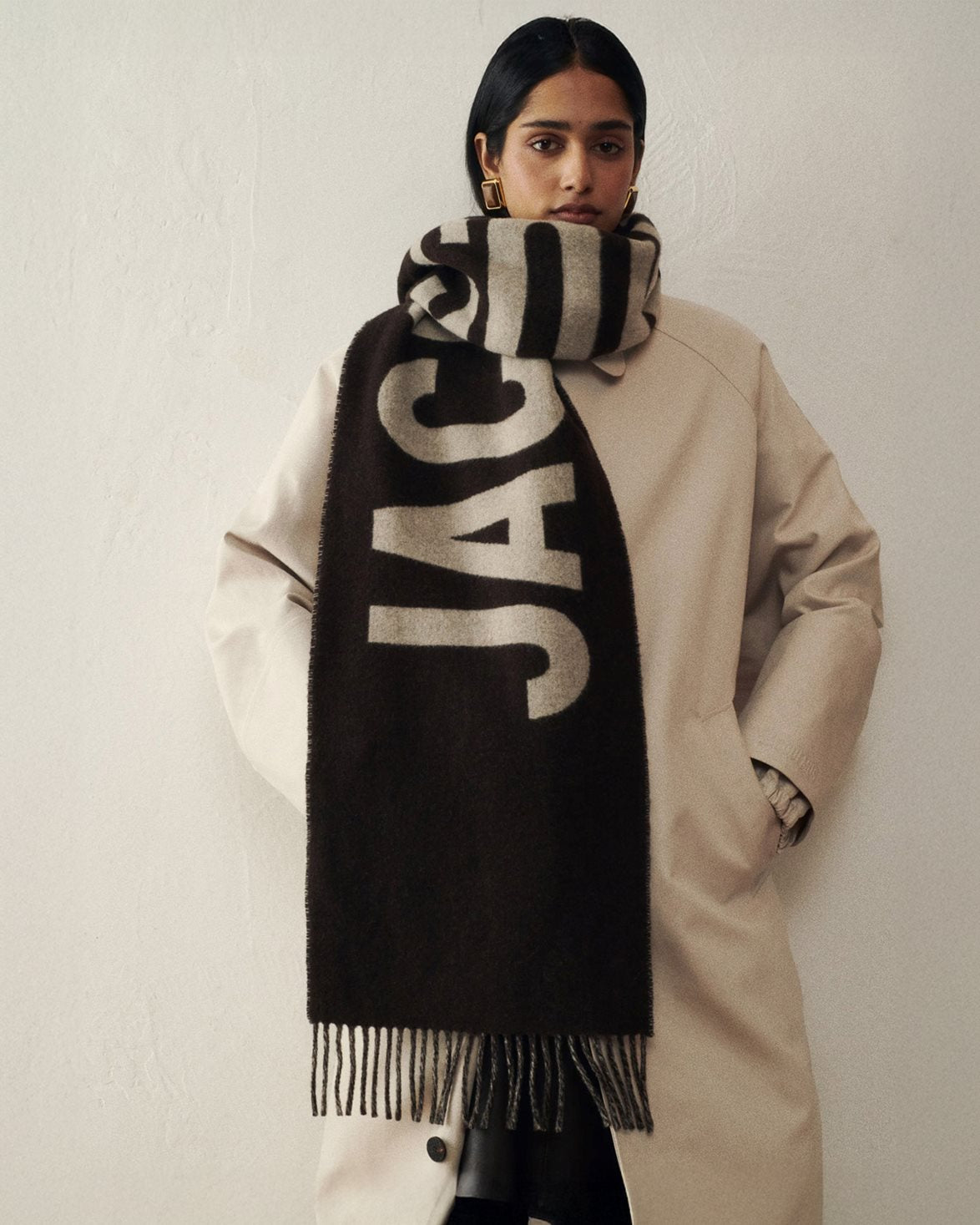 L'echarpe Jacquemus Scarf Multi Brown