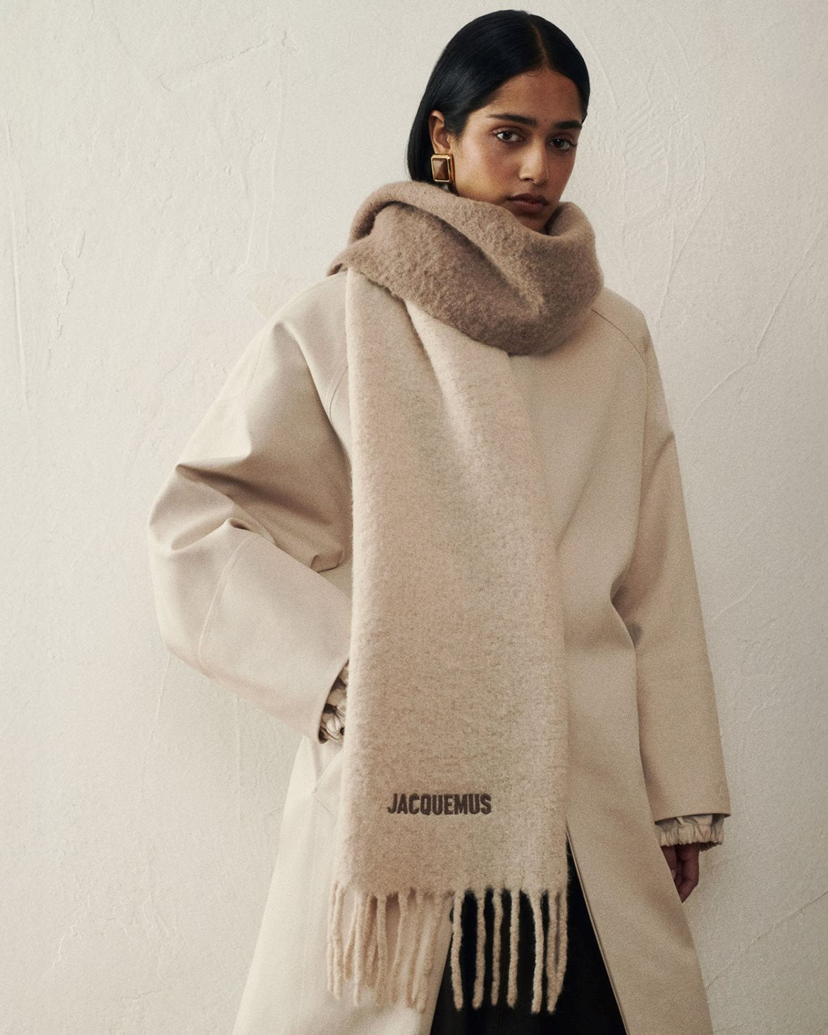 L'echarpe Moisson Scarf Multi Beige