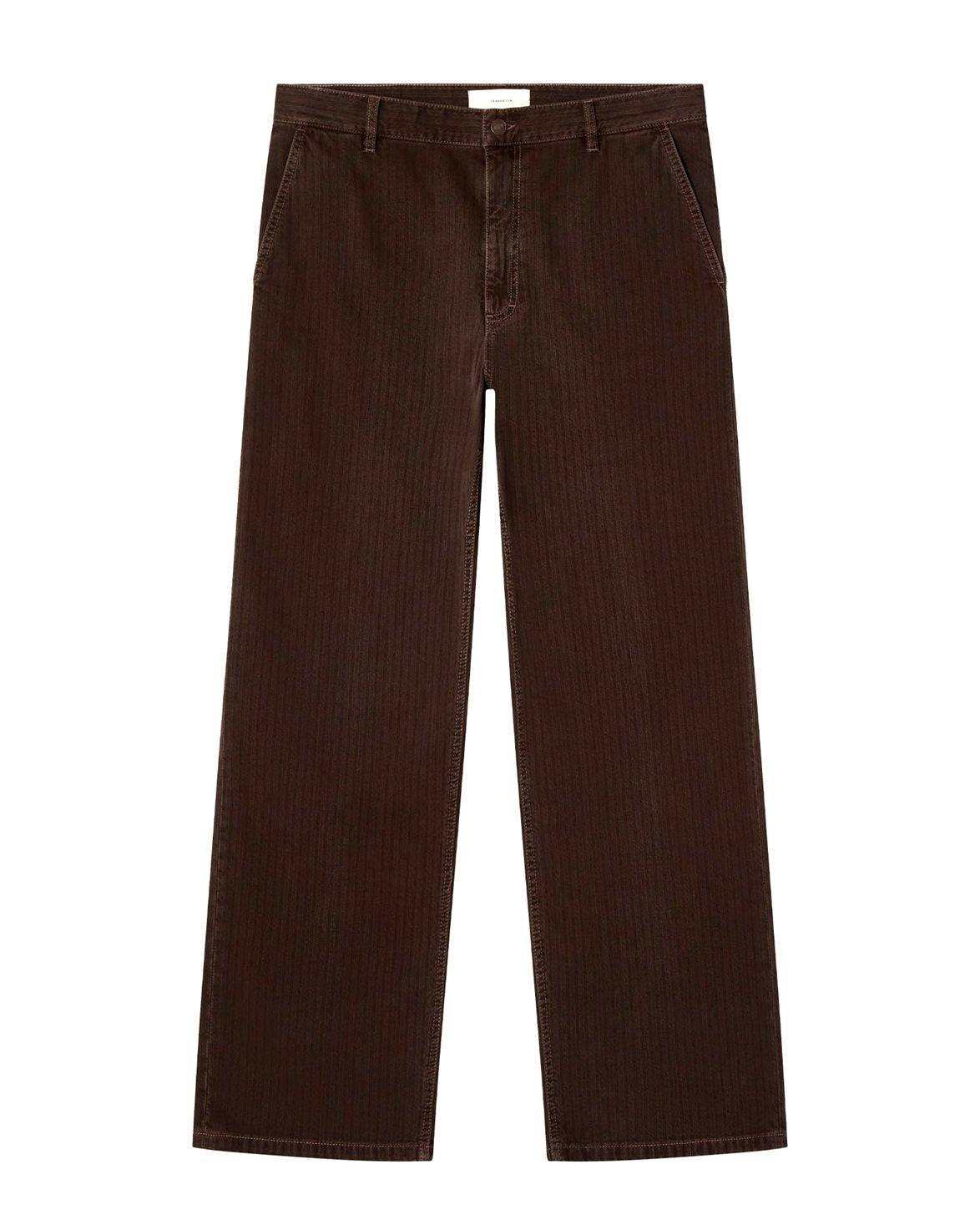 Genua Chino Brown Herringbone