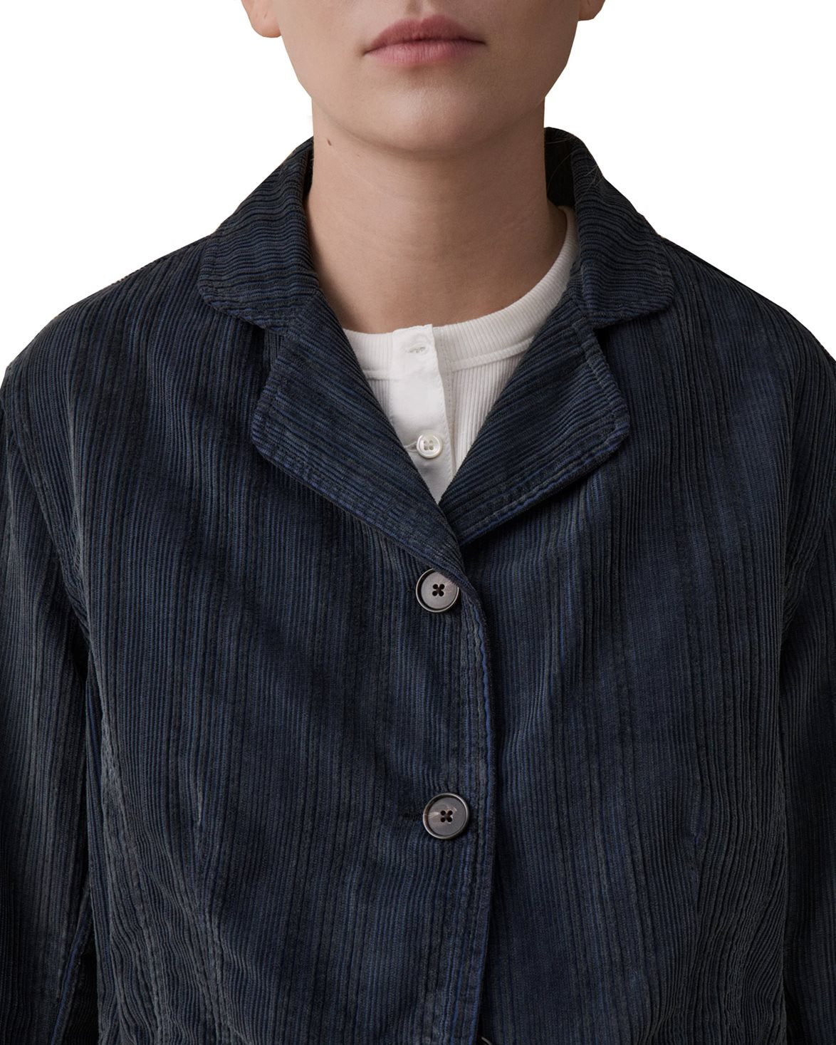 Jane Jacket Azzurro Corduroy