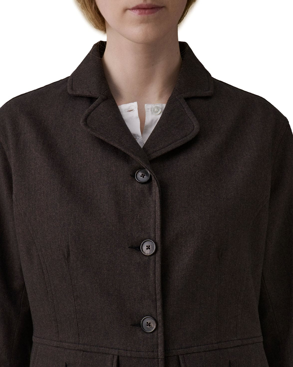 Jane Jacket Brown Herringbone
