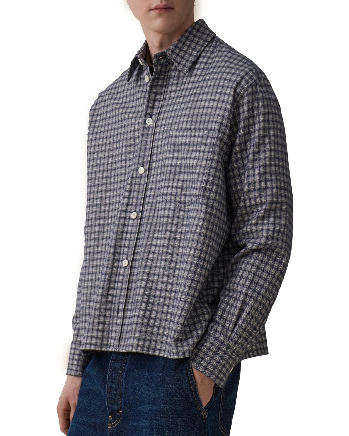Juan Shirt Blue Flannel Check
