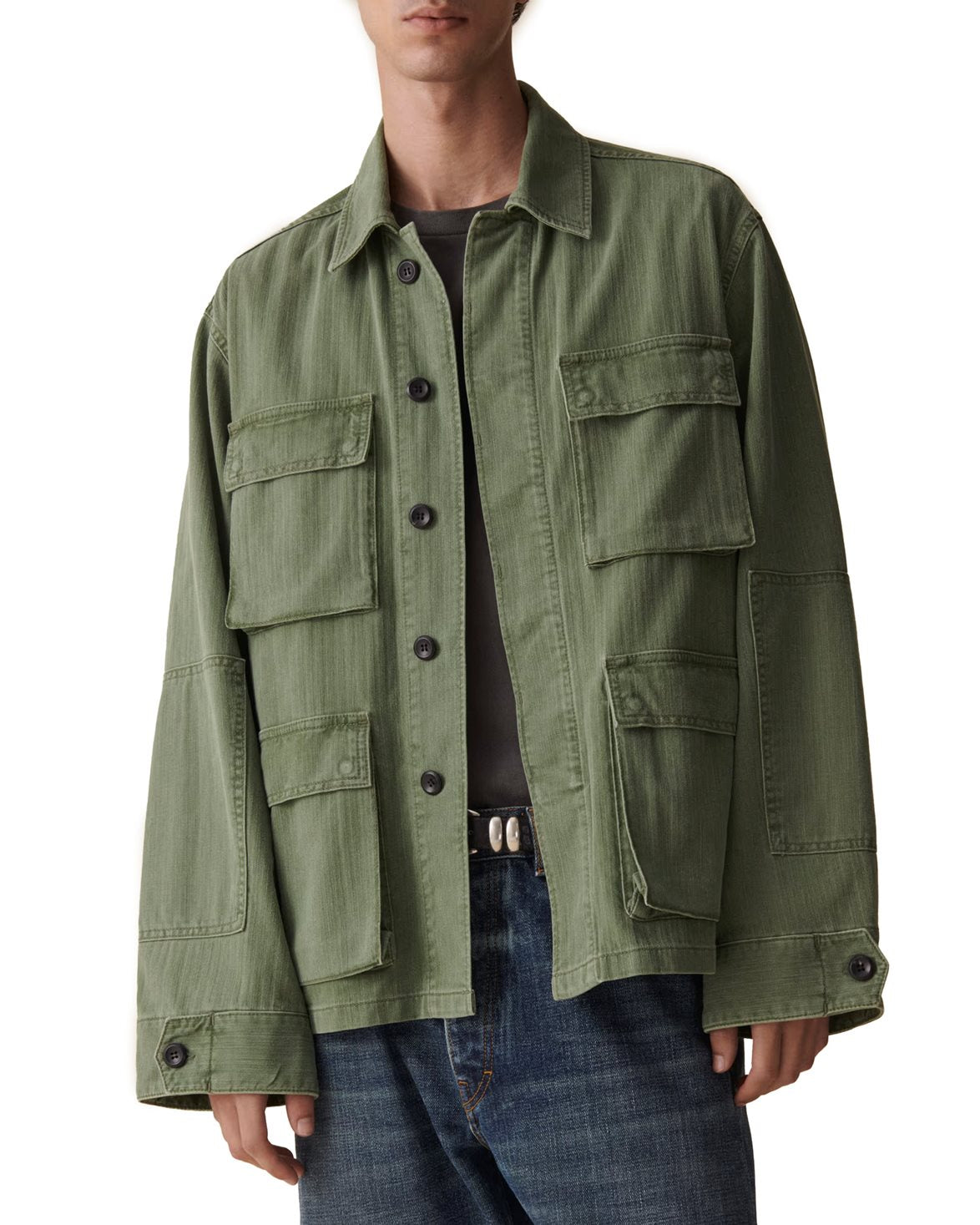 Luc Jacket Chevron Green