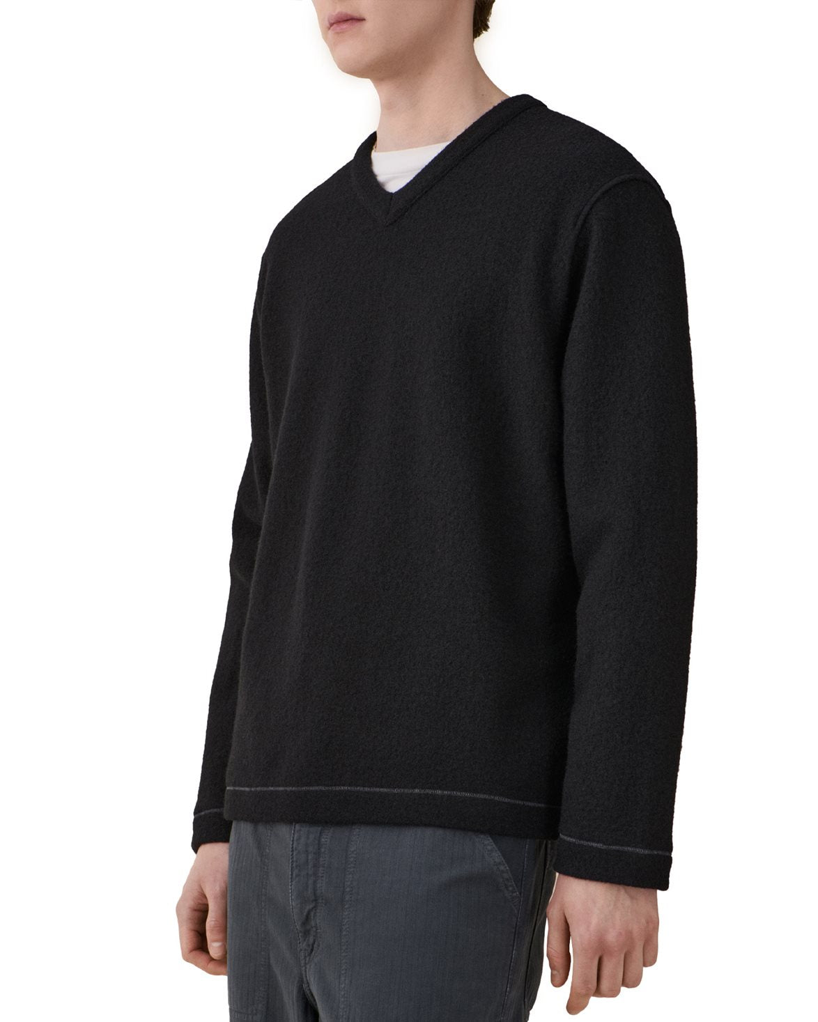 Luca V-Neck Sweater Black