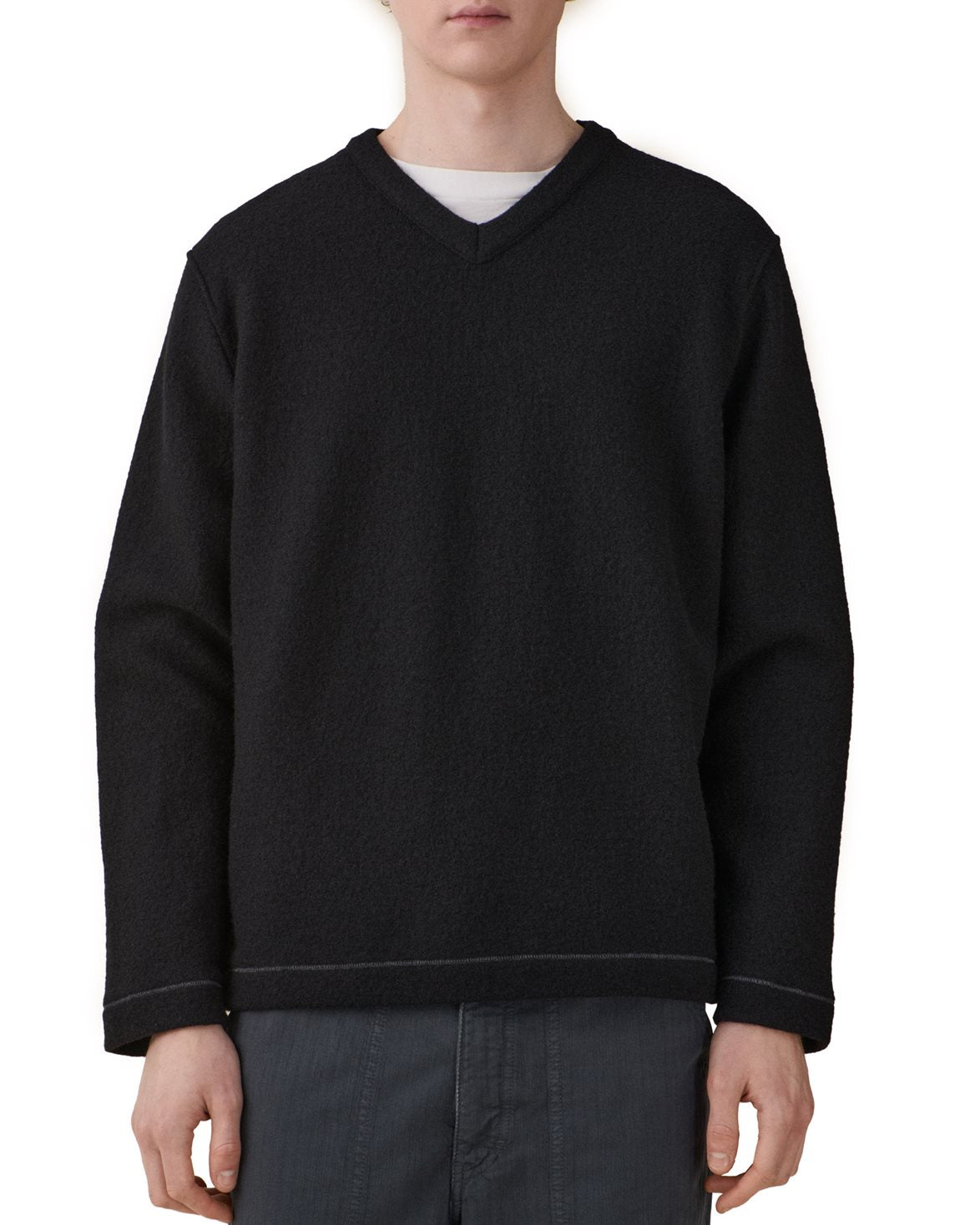 Luca V-Neck Sweater Black