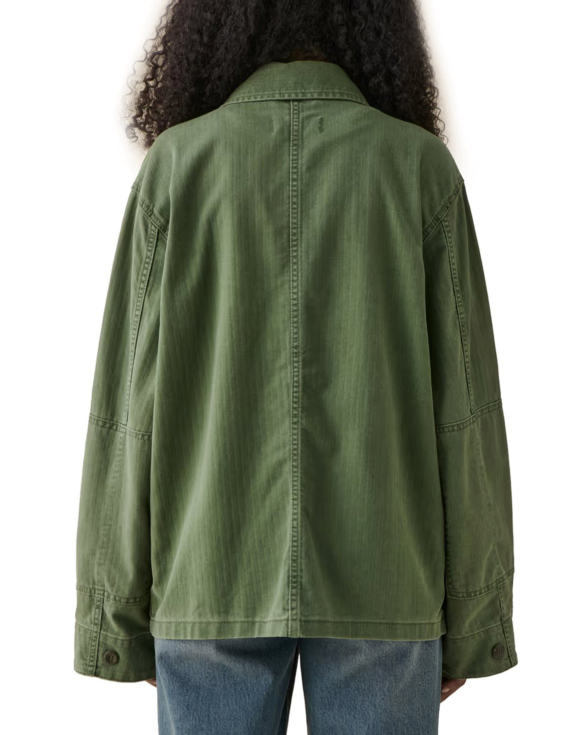 Lucy Jacket Chevron Green