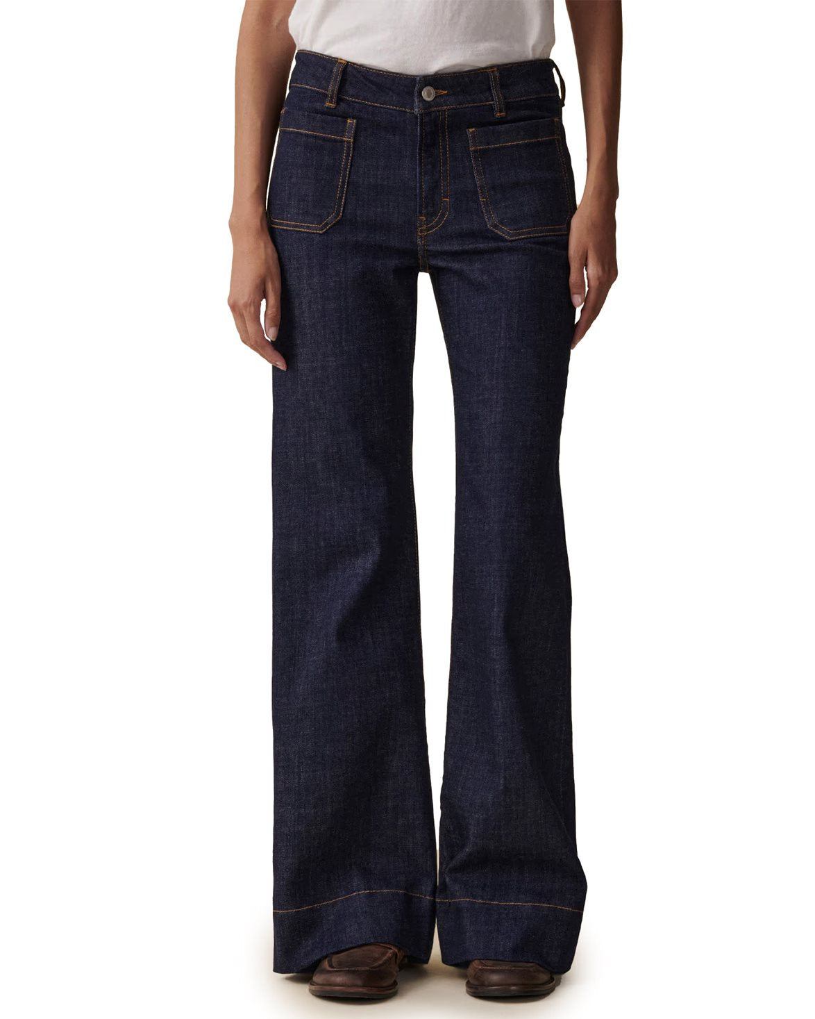 St Monica Jeans Low Blue Rinse