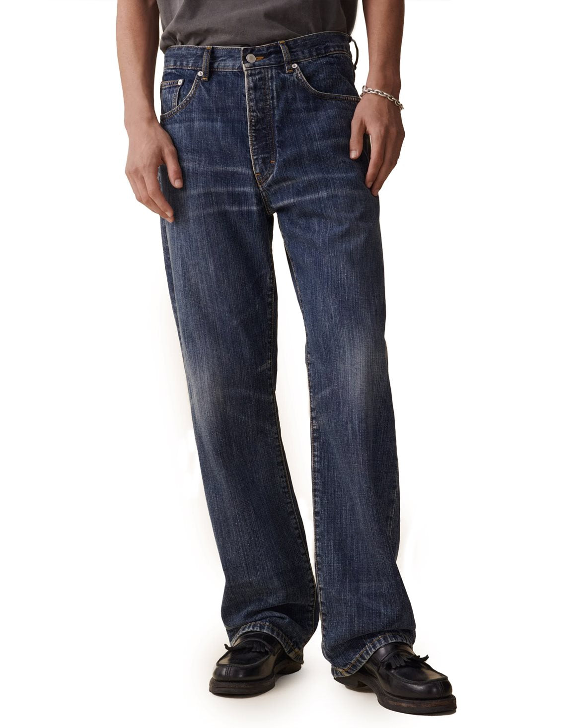 Vega Jeans Dark Blue Righe