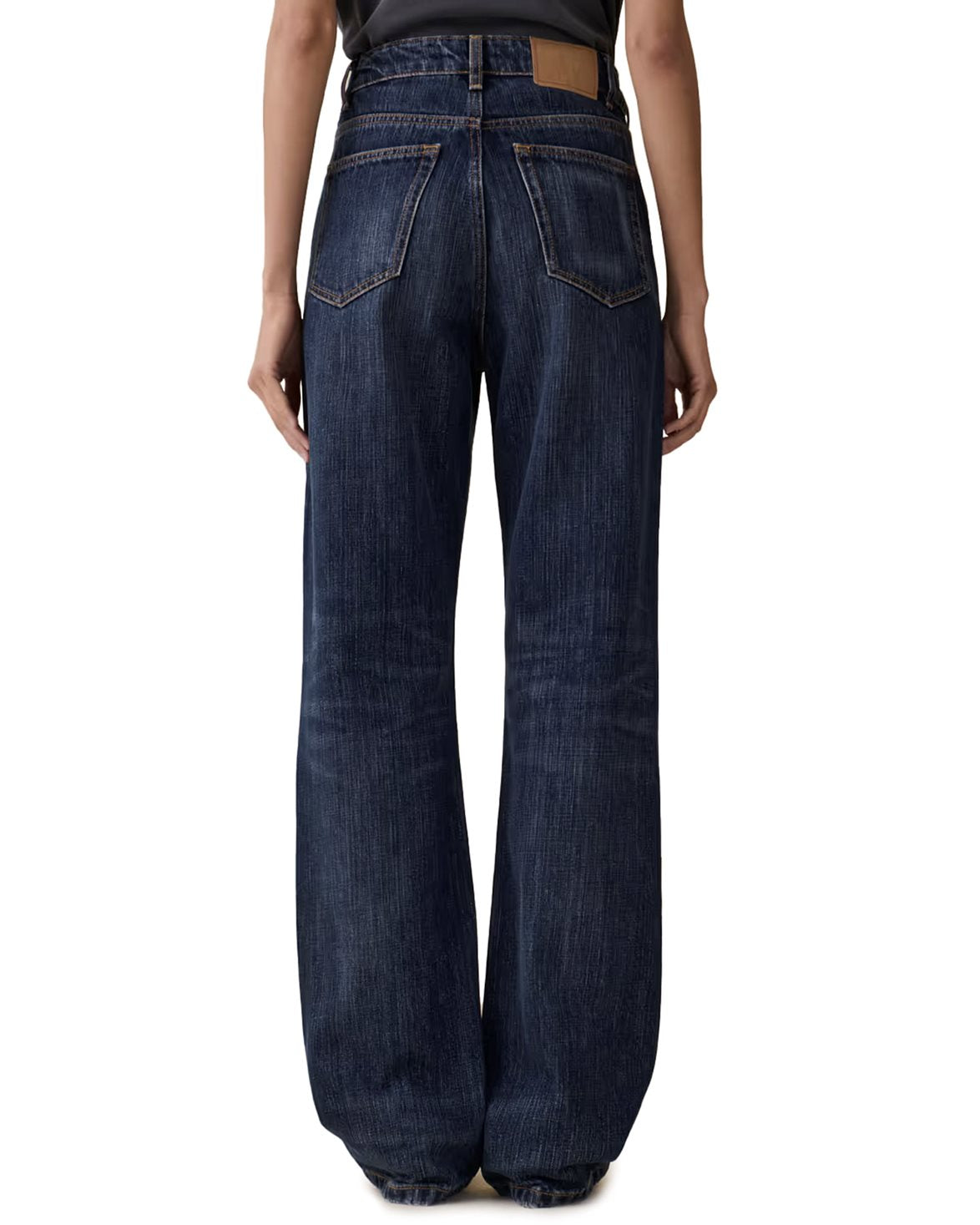 Virgo Jeans Dark Blue Righe