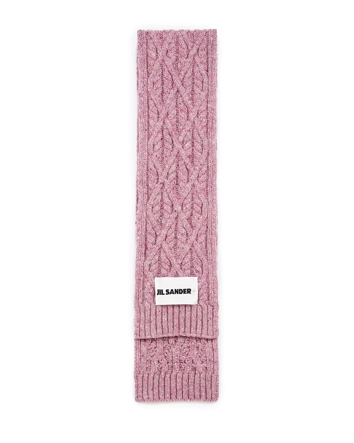 Jil Sander+ Chunky Cable Knit Wool Scarf Twilight